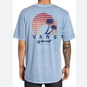 VANS Vintage OTW Sunset T-Shirt Faded Denim Men’s Size S